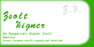zsolt wigner business card